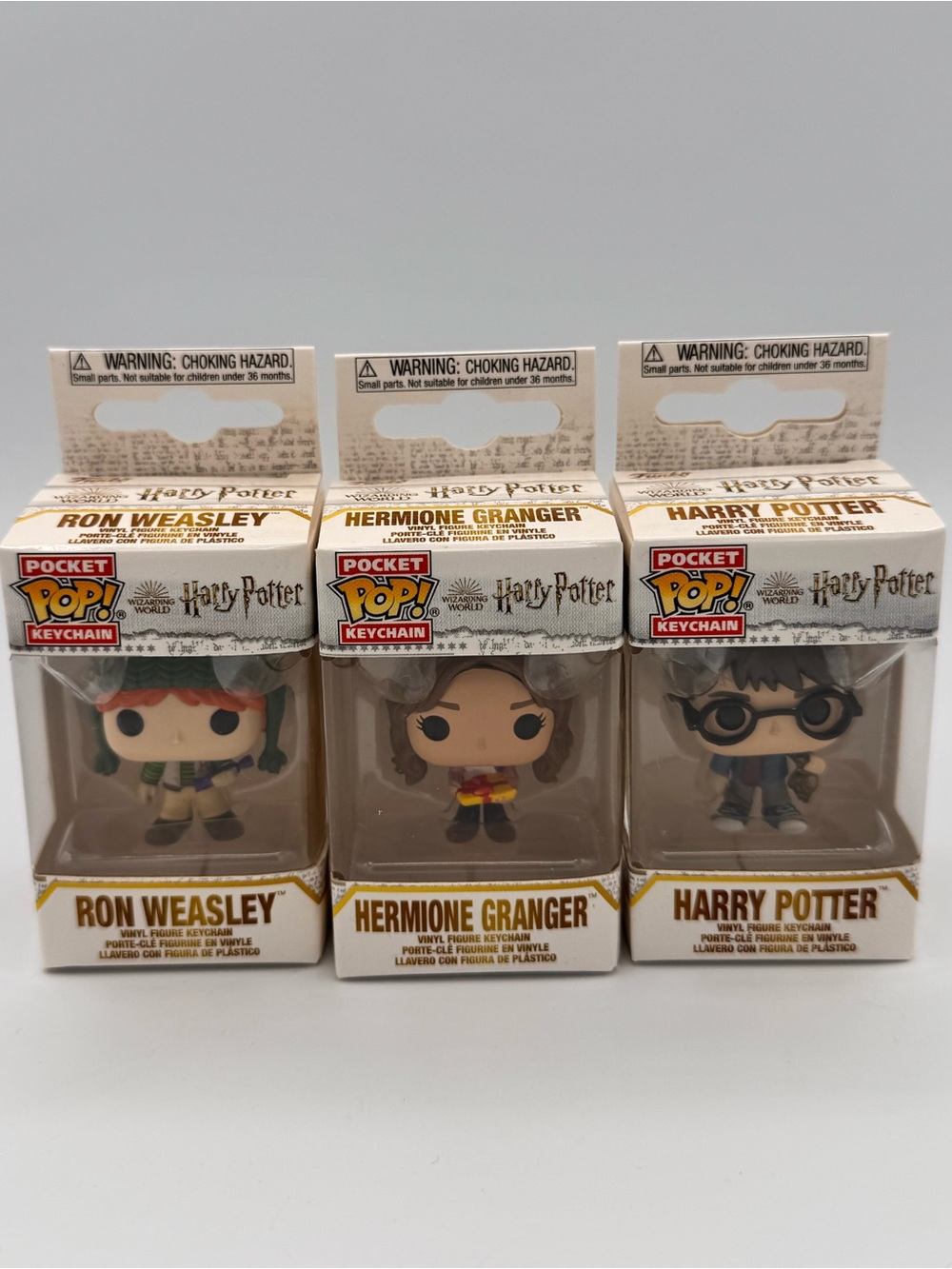 Funko Pocket Pop Keychain lot Harry Potter Hermione Granger Ron Weasley New